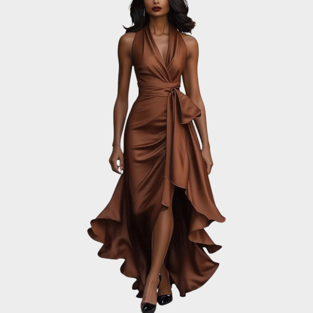 Avelora | Halter Wrap Gown