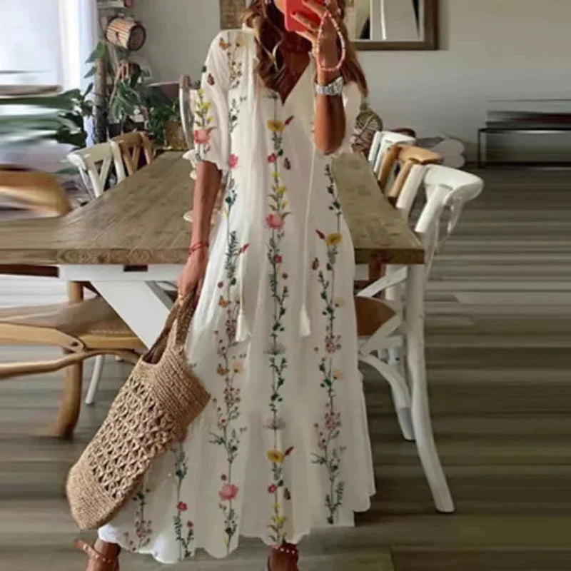 Luna | Boho Maxi Dress