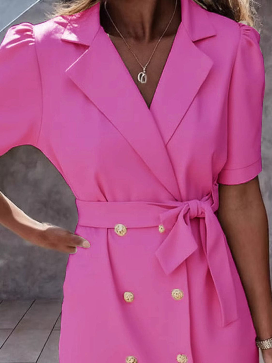 Cayla | Tie Waist Blazer Mini Dress