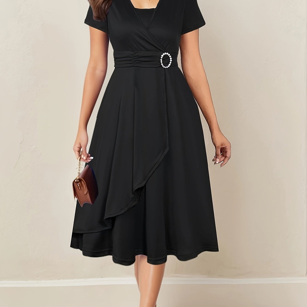 Nadia | Asymmetric Midi Dress