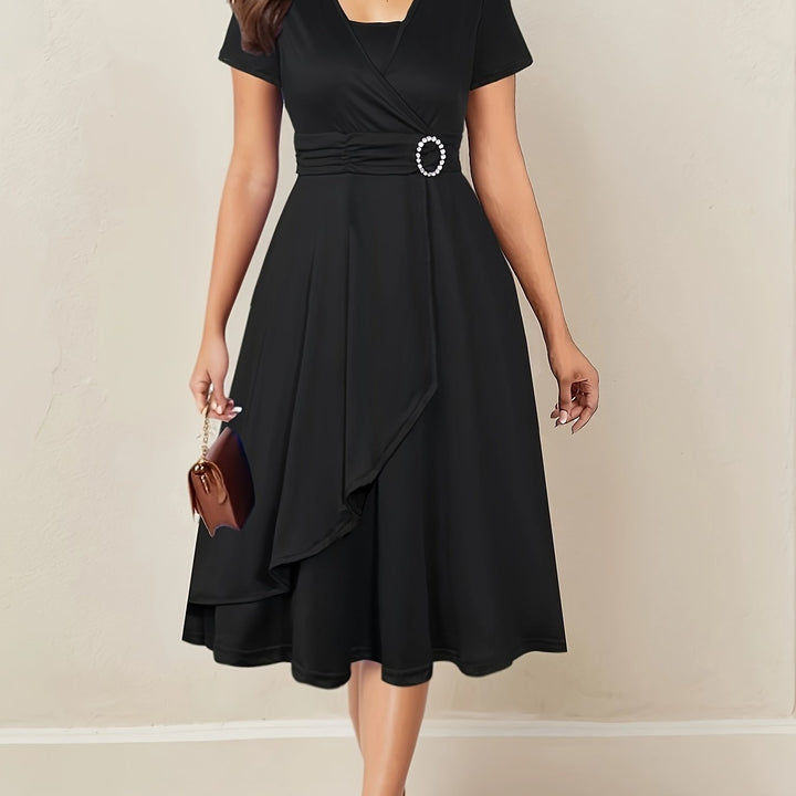 Nadia | Asymmetric Midi Dress