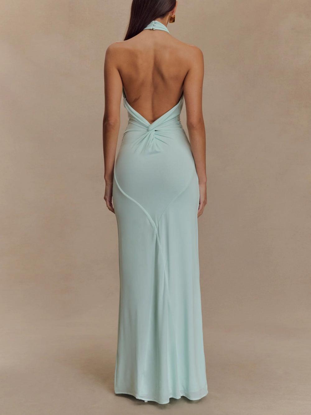Lima | Halter Maxi Dress