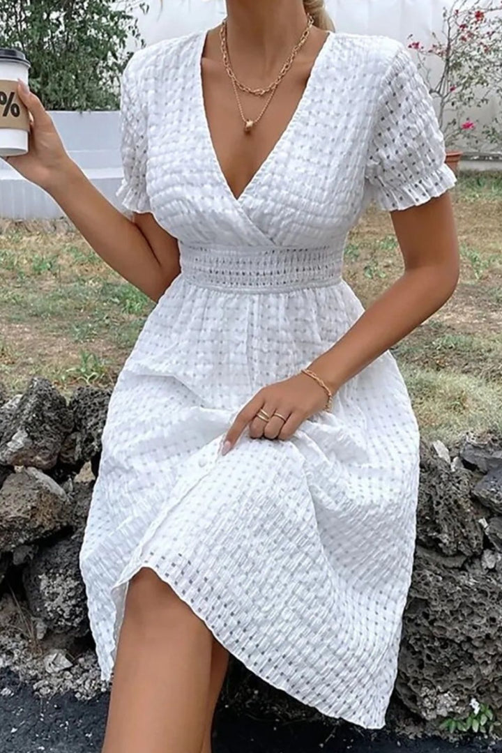 Lyra | Surplice Midi Dress
