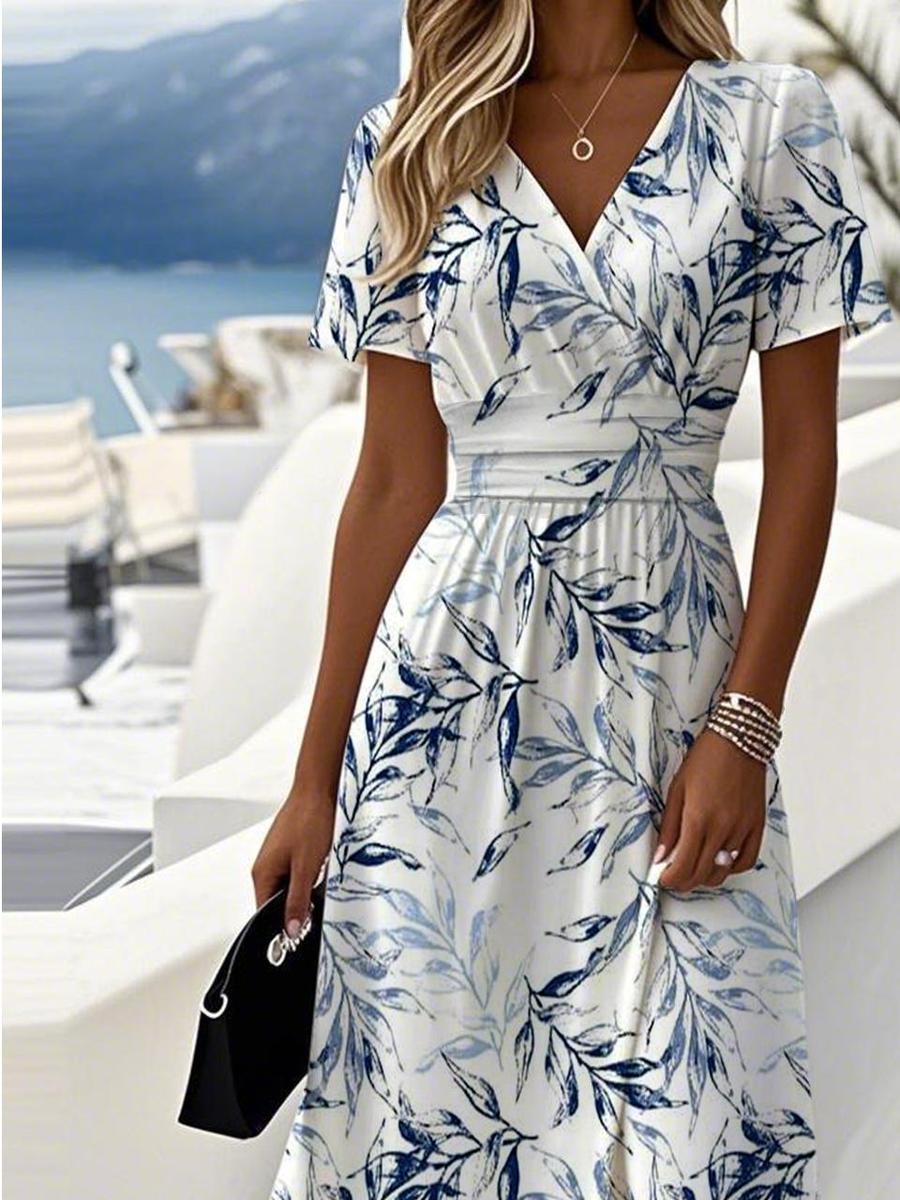 Elina | Printed Midi Dress