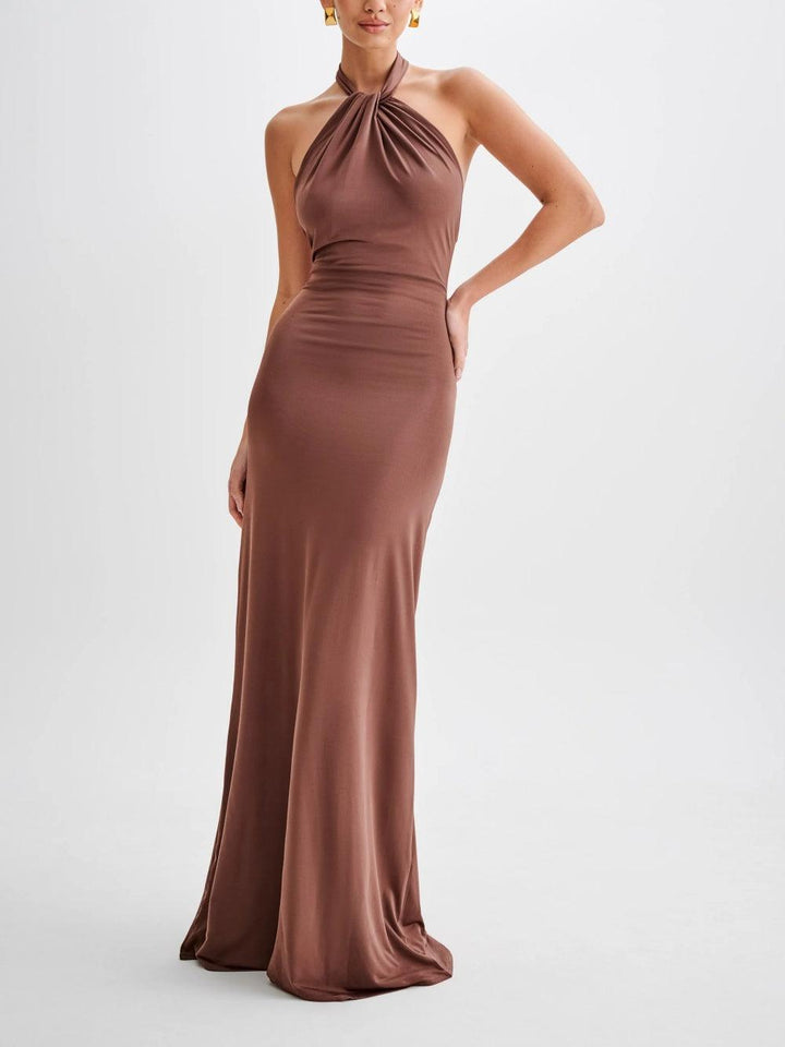 Lima | Halter Maxi Dress