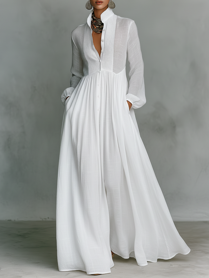 Calenne | Linen Maxi Dress