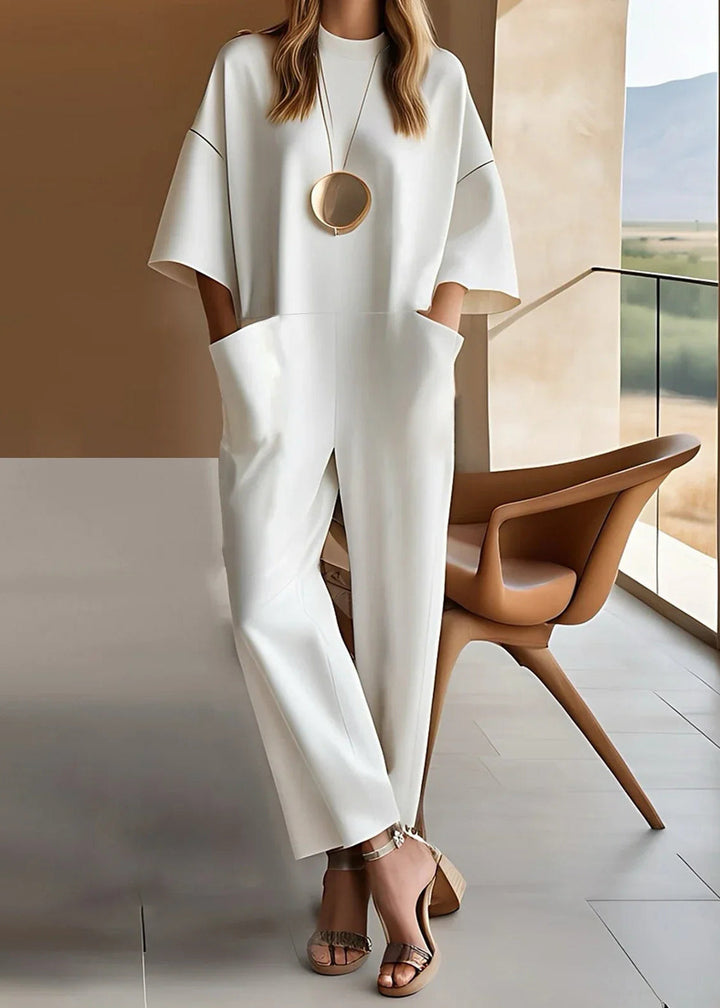 Moura | Short Sleeve Jumpsuit