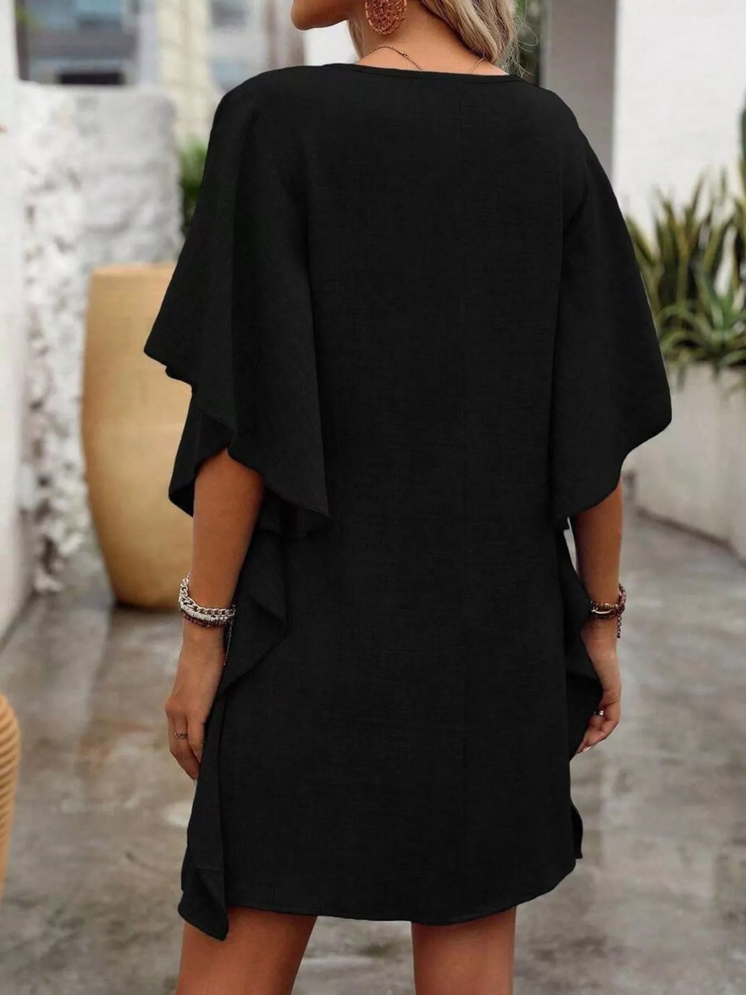 Kelsey | Flutter Sleeve Mini Dress