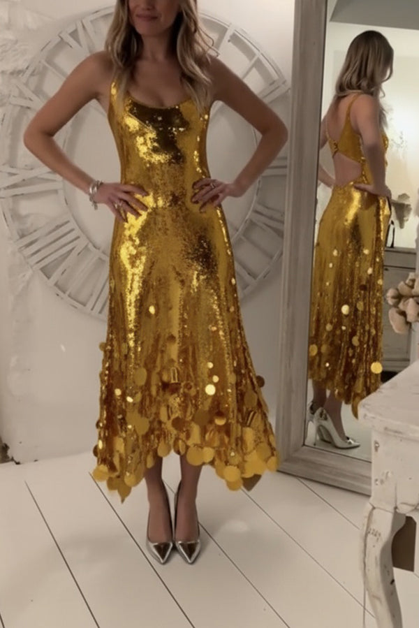 Veloura | Sequin Maxi Dress