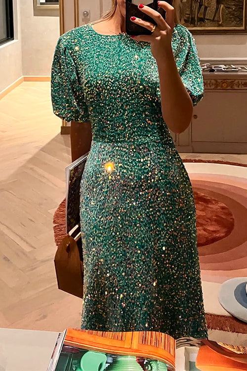 Emerielle | Sequin Midi Dress