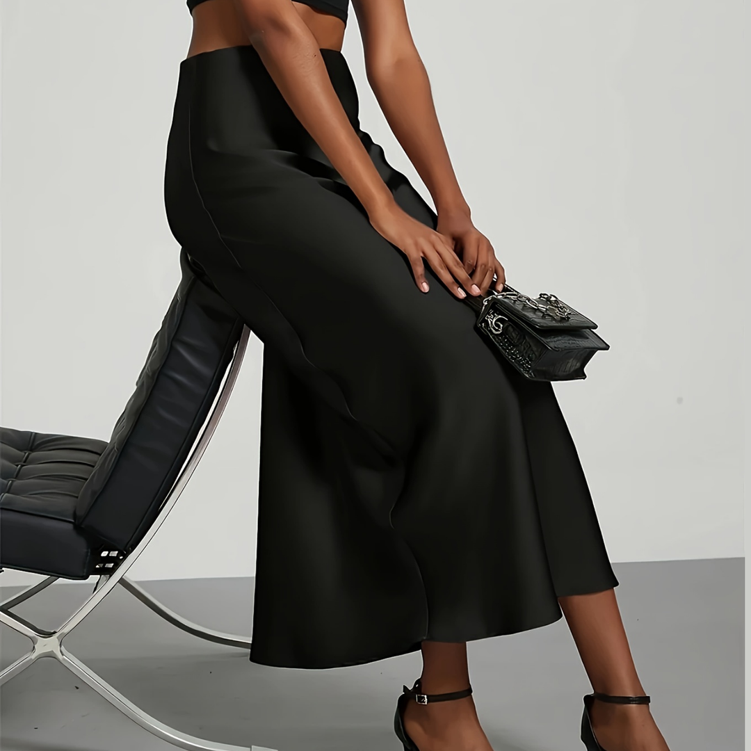 Arden | Jupe Midi Satinée pour Femme