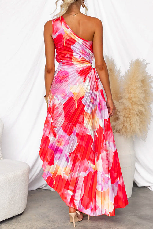 Elvire | One Shoulder Pleated Dress