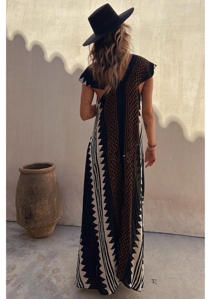 Solenne | Printed Maxi Dress