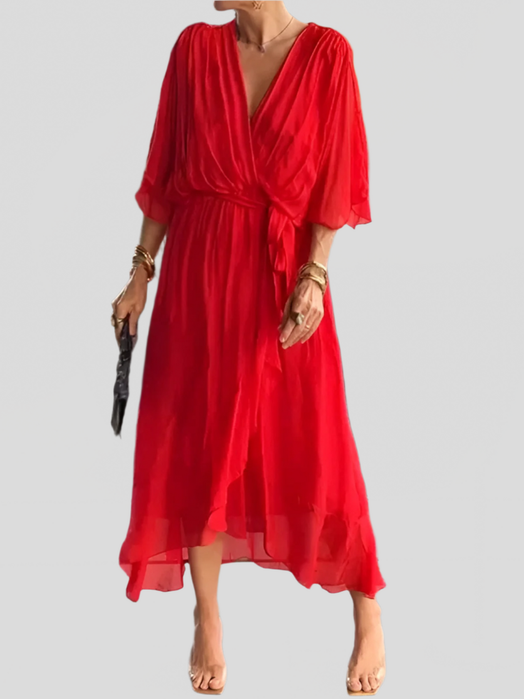 Serel | Tiered Ruffle Midi Dress