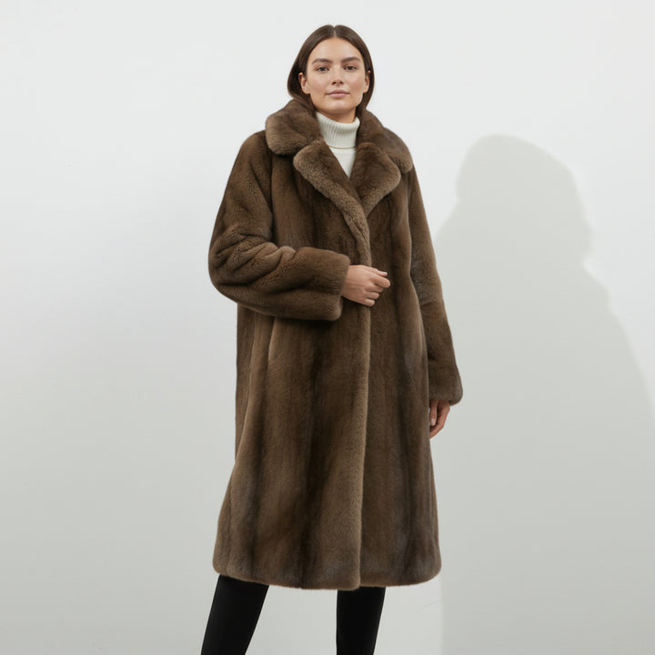 Arden | Trench Long en Fausse Fourrure pour Femme