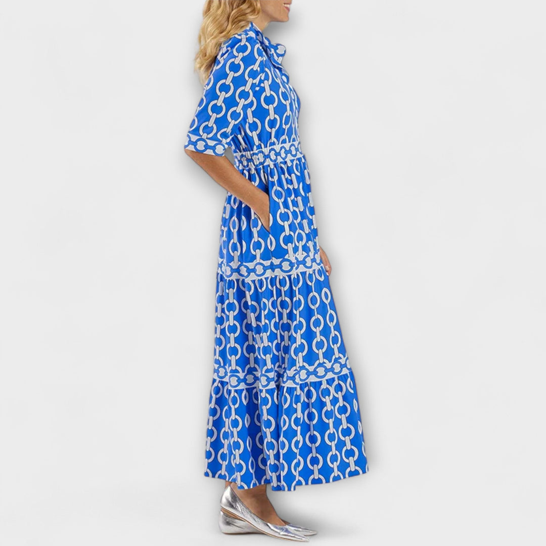 Vanessa | Chain Print Midi Dress