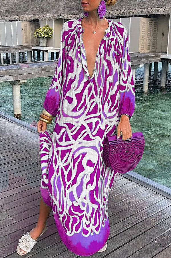 Zora | Printed Maxi Dress