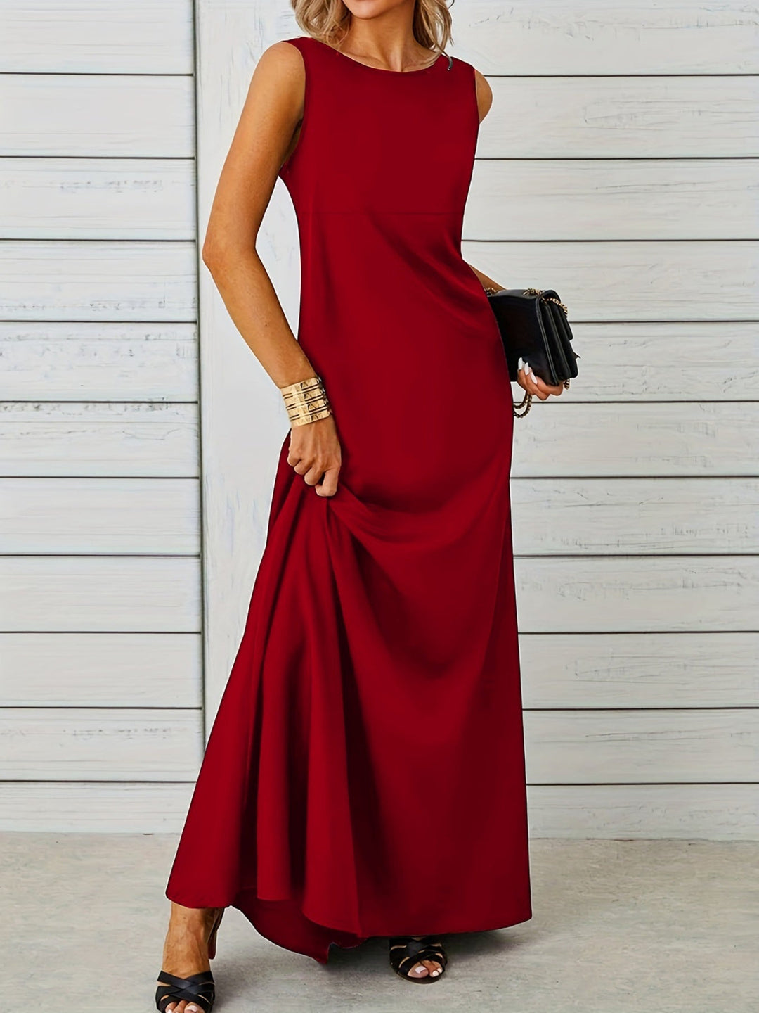 Aveline | Sleeveless Flow Maxi Dress