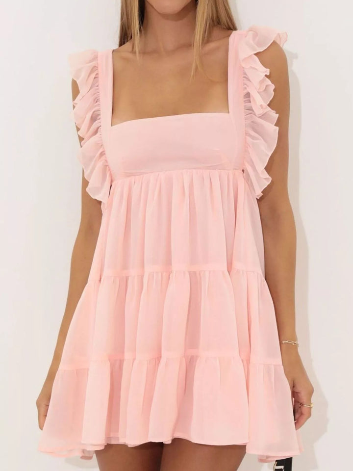 Alvéra | Tiered Square Neck Mini Dress