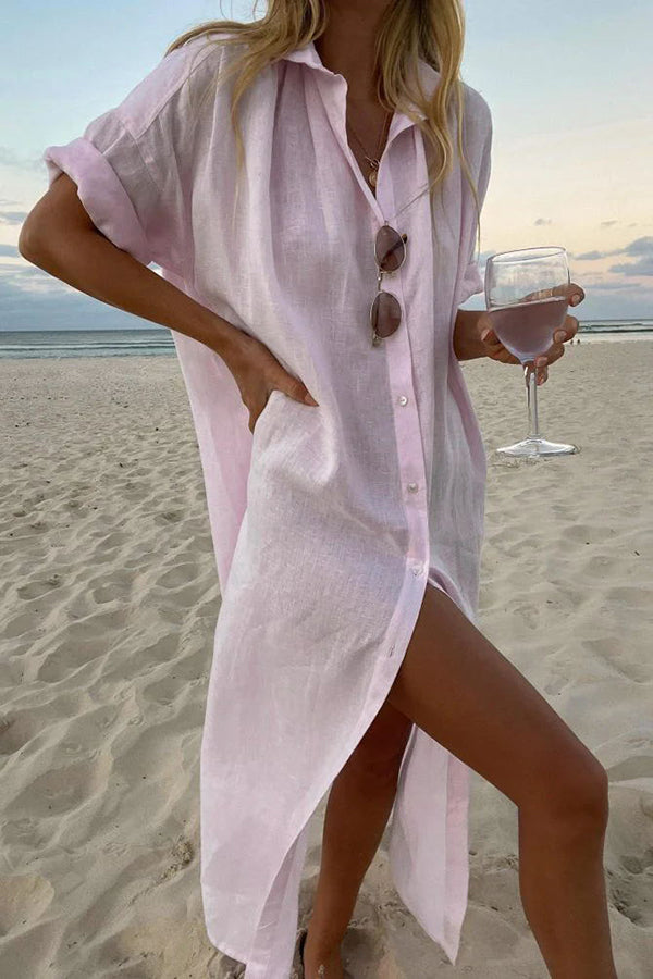 Soléa | Linen Shirt Dress