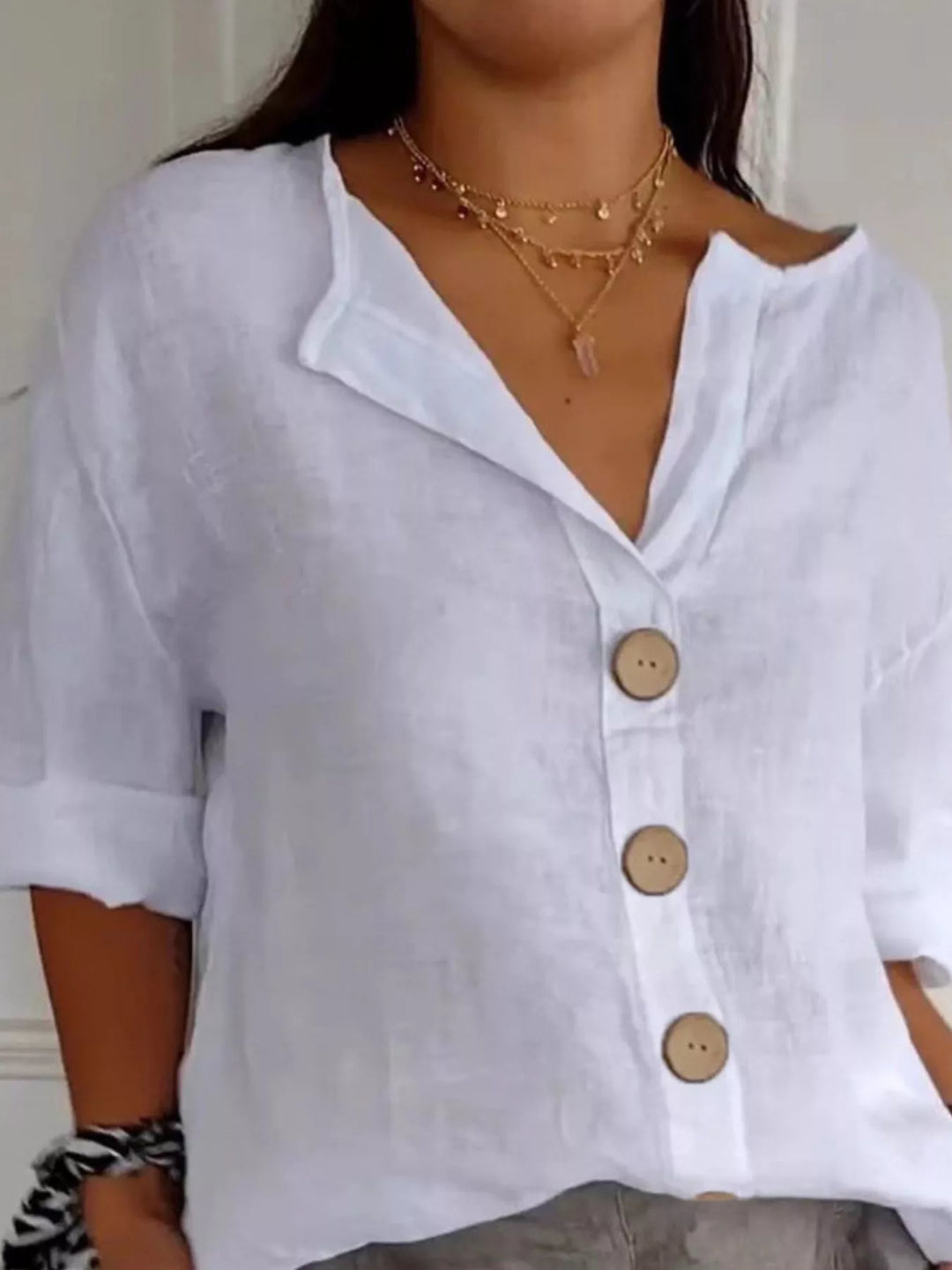 Eva | Relaxed Button-Down Shirt