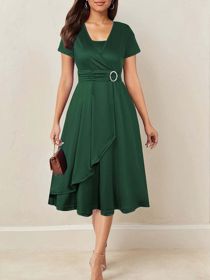 Nadia | Asymmetric Midi Dress