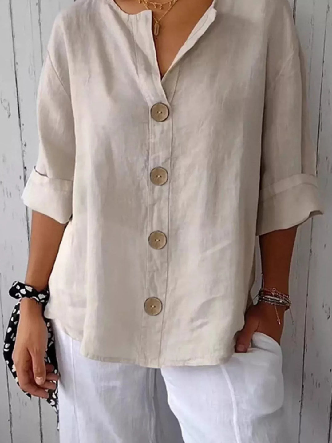 Eva | Relaxed Button-Down Shirt