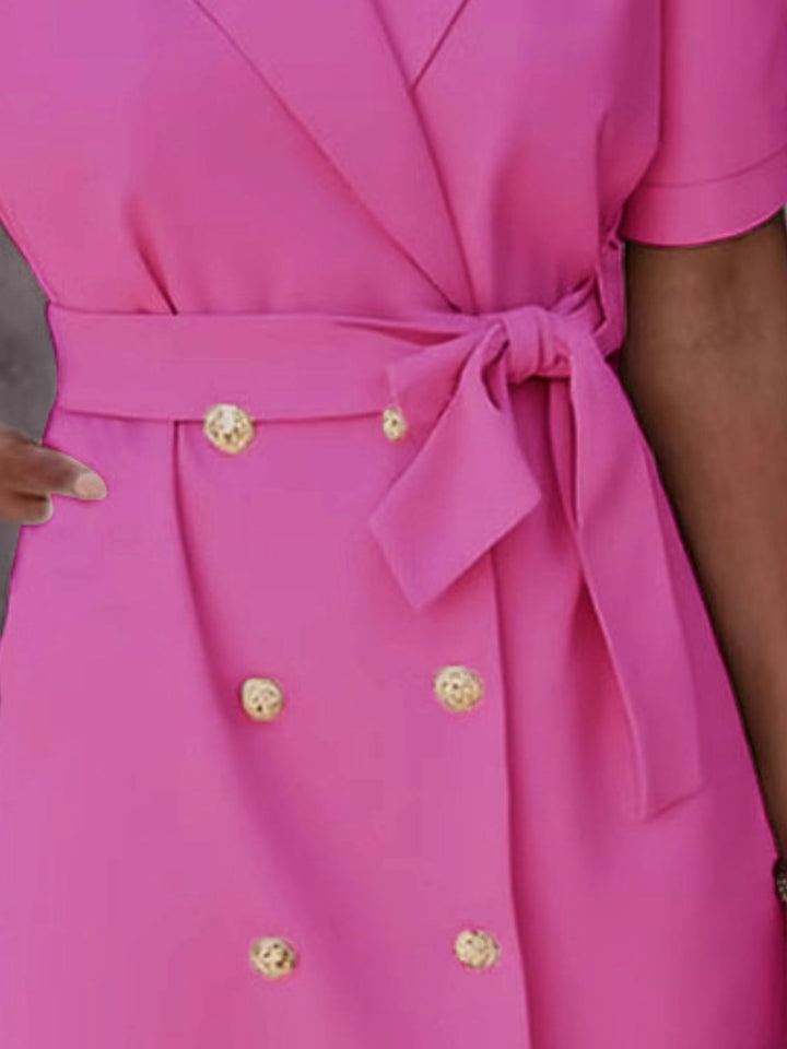 Cayla | Tie Waist Blazer Mini Dress