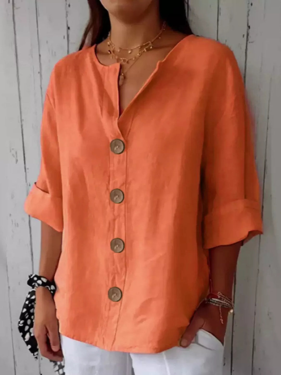 Eva | Relaxed Button-Down Shirt
