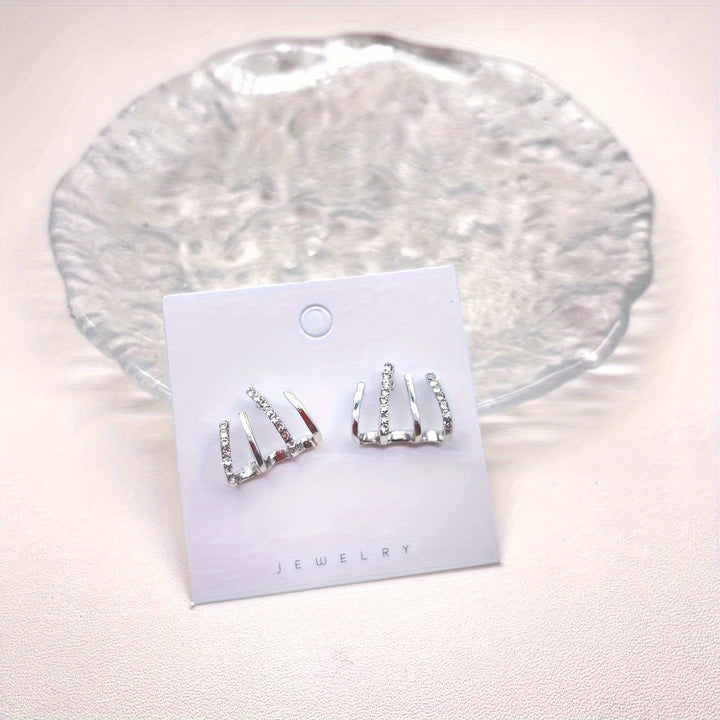 Minimalist Rhinestone Earrings