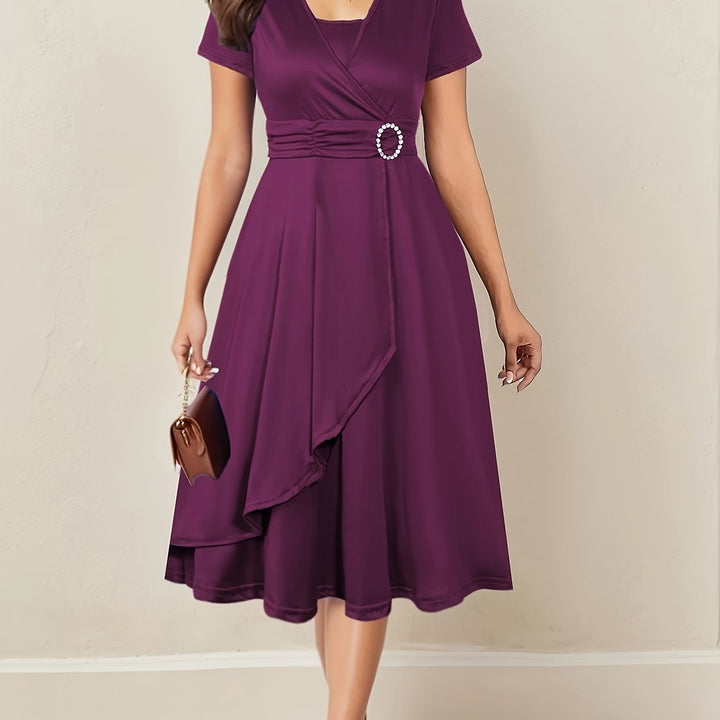 Nadia | Asymmetric Midi Dress
