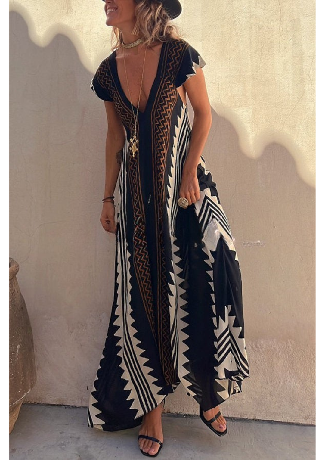 Solenne | Printed Maxi Dress