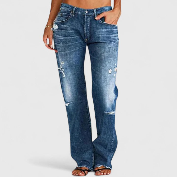 Kim | Distressed Jeans