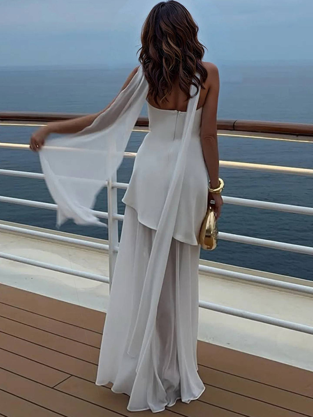 Zarelle | Tulle Slit Dress