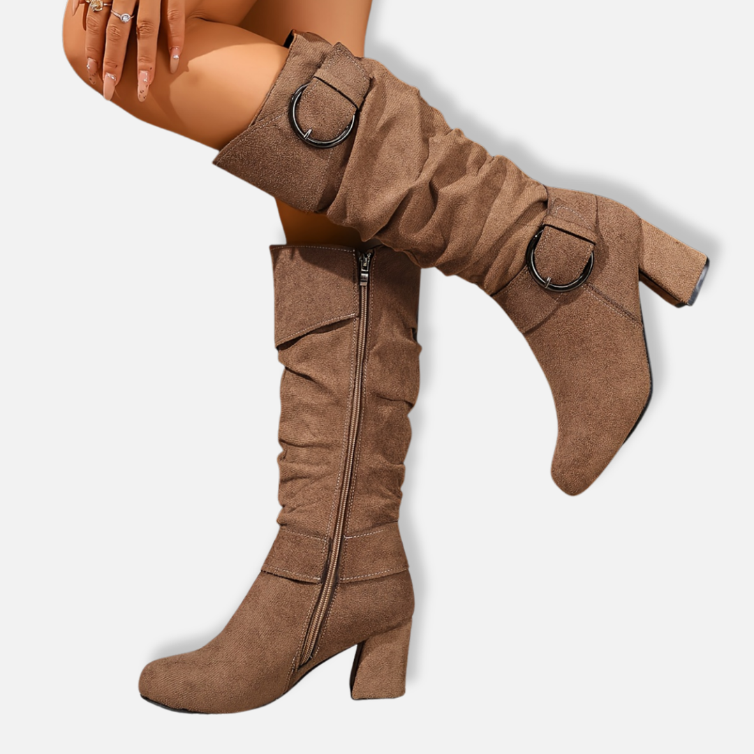 Arden | Bottes Hautes en Suédine pour Femme