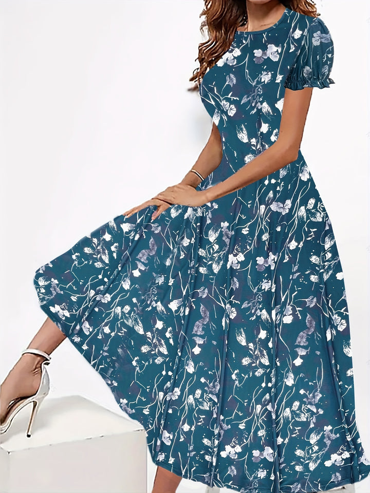 Elina | Robe Midi Fleurie