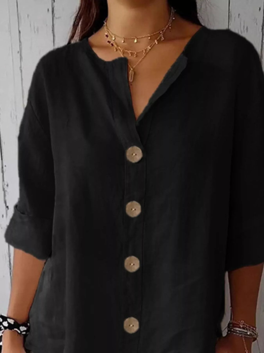 Eva | Relaxed Button-Down Shirt