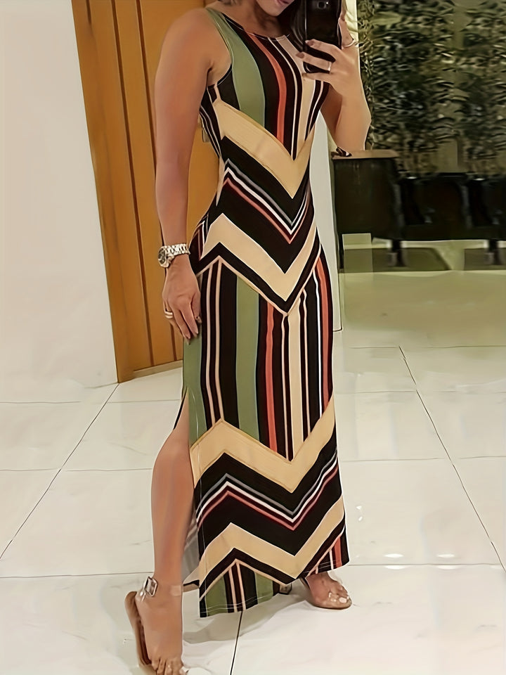 Tessa | Geometric Maxi Dress