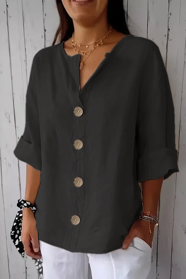 Alena | Relaxed Button Blouse