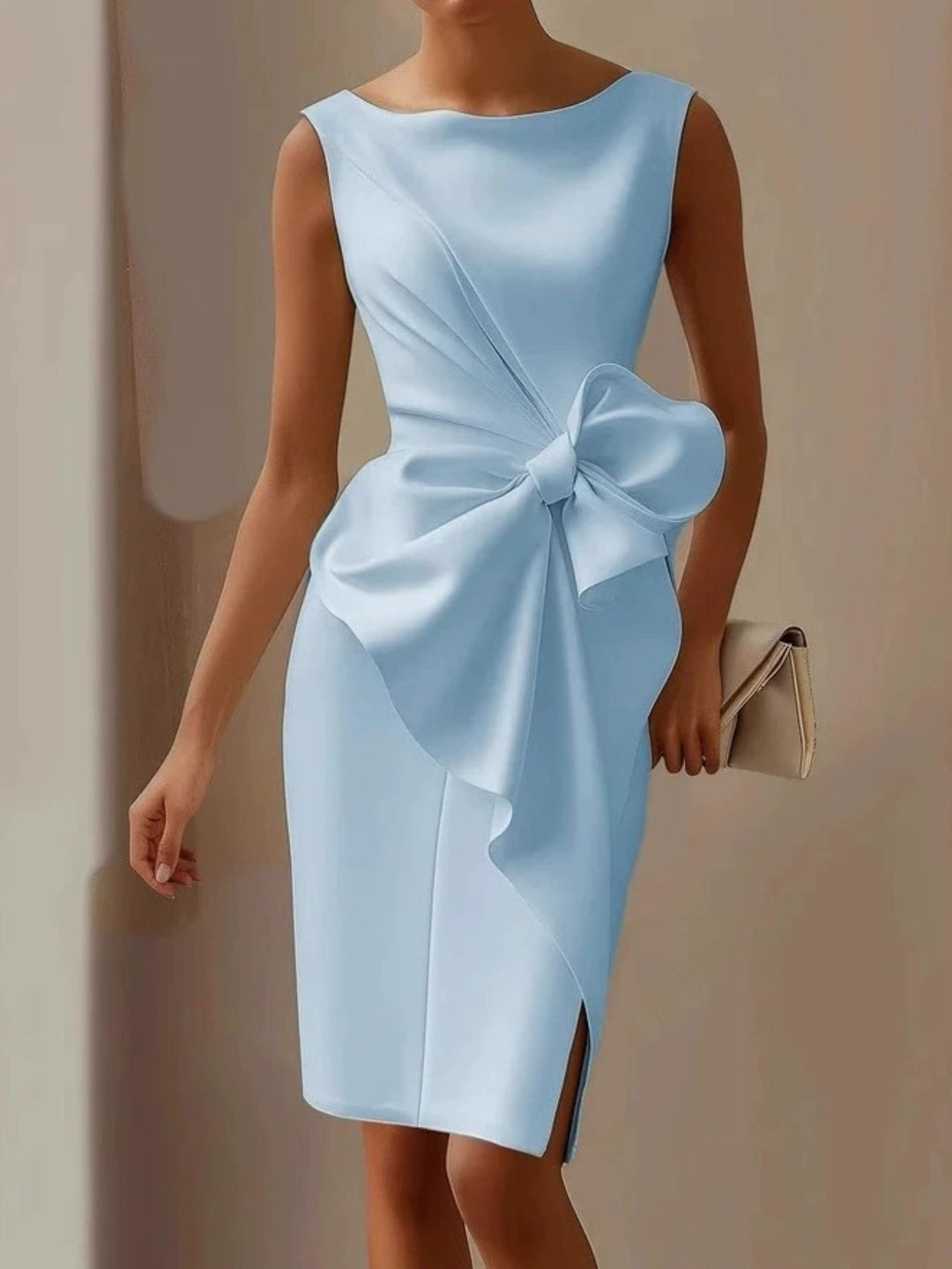 Elo | Bow Detail Midi Dress