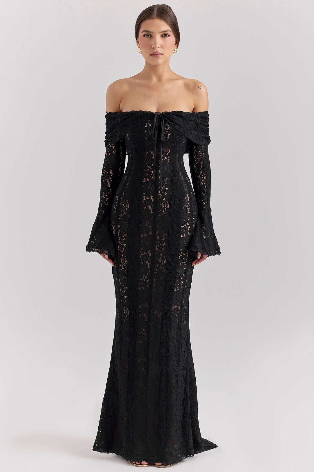 Cécile | Lace Off-Shoulder Maxi Dress