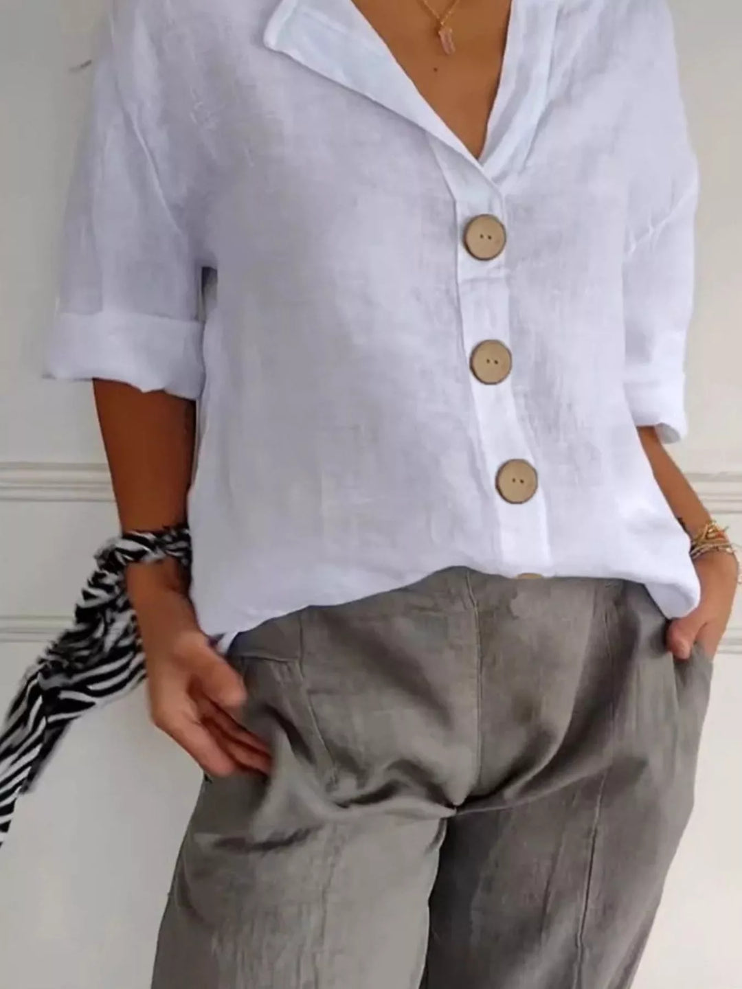 Eva | Relaxed Button-Down Shirt