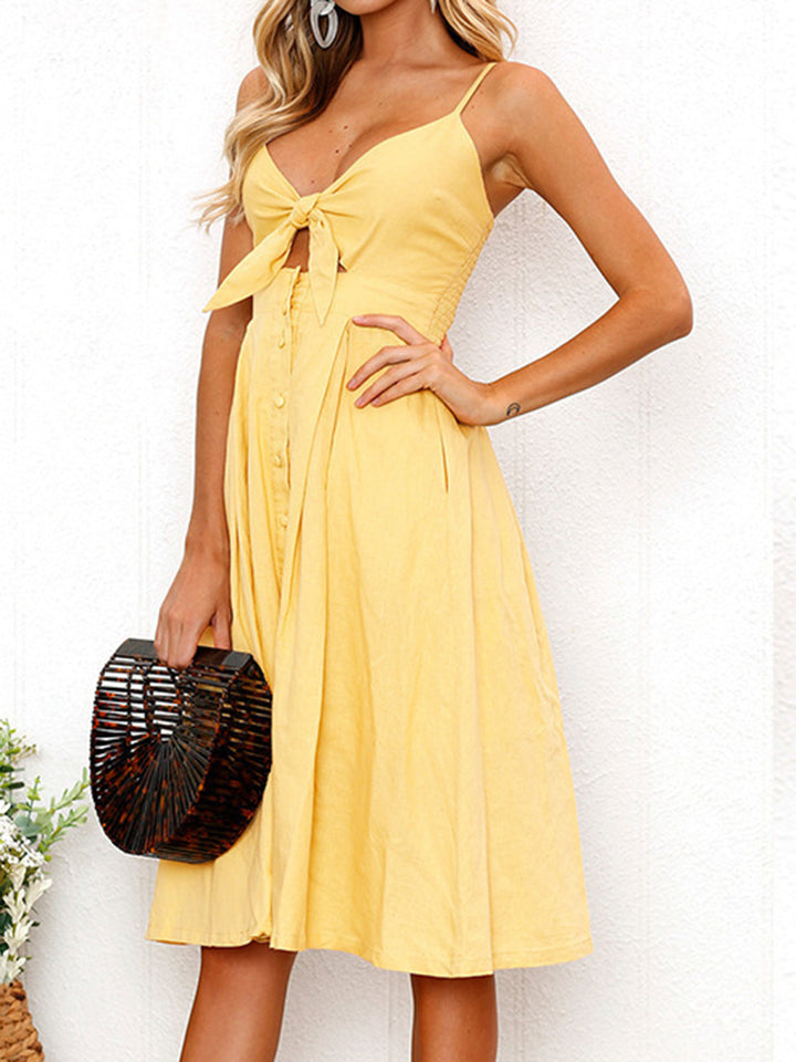Mira | Sweetheart Cutout Midi Dress