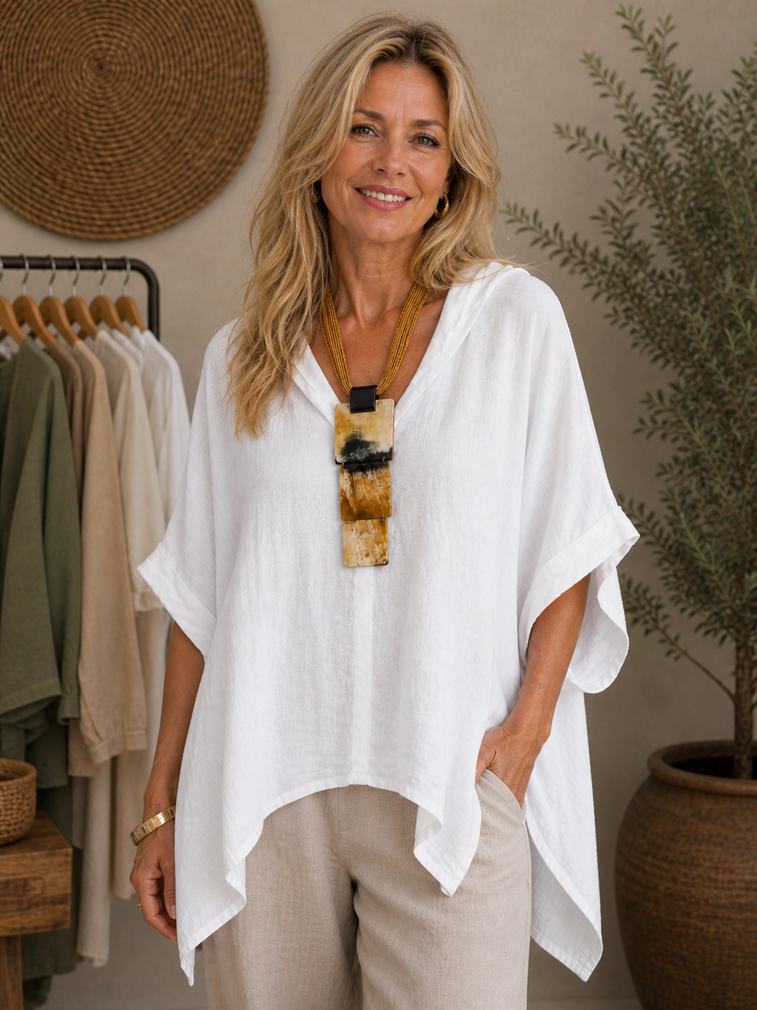 Liora | Soft V-Neck Top