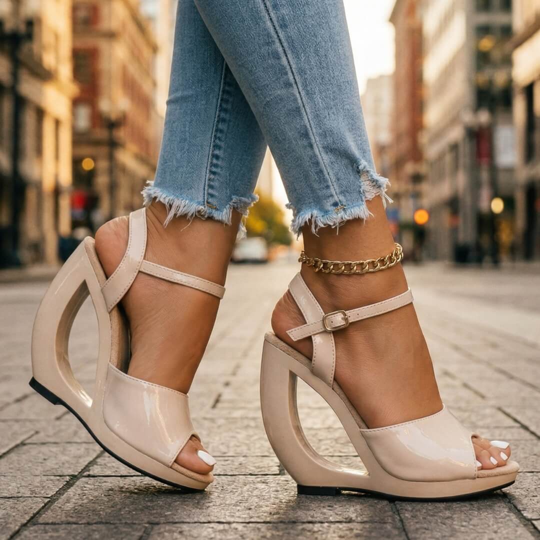 Zaléna | Sculpt Wedge Sandals