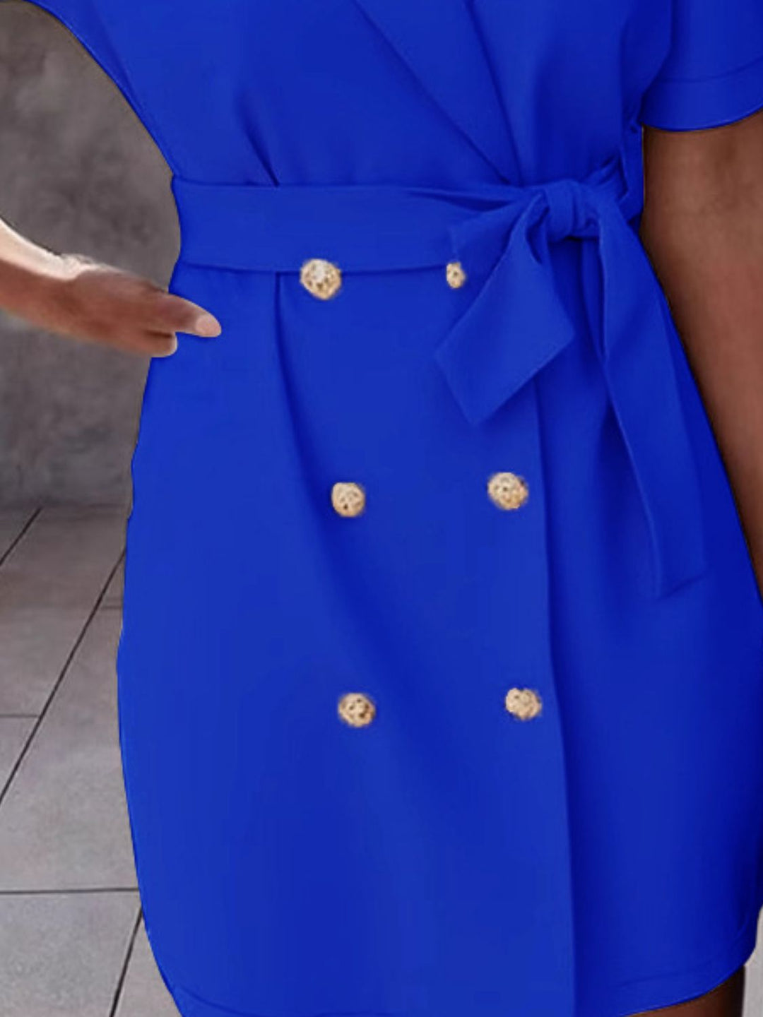 Cayla | Tie Waist Blazer Mini Dress