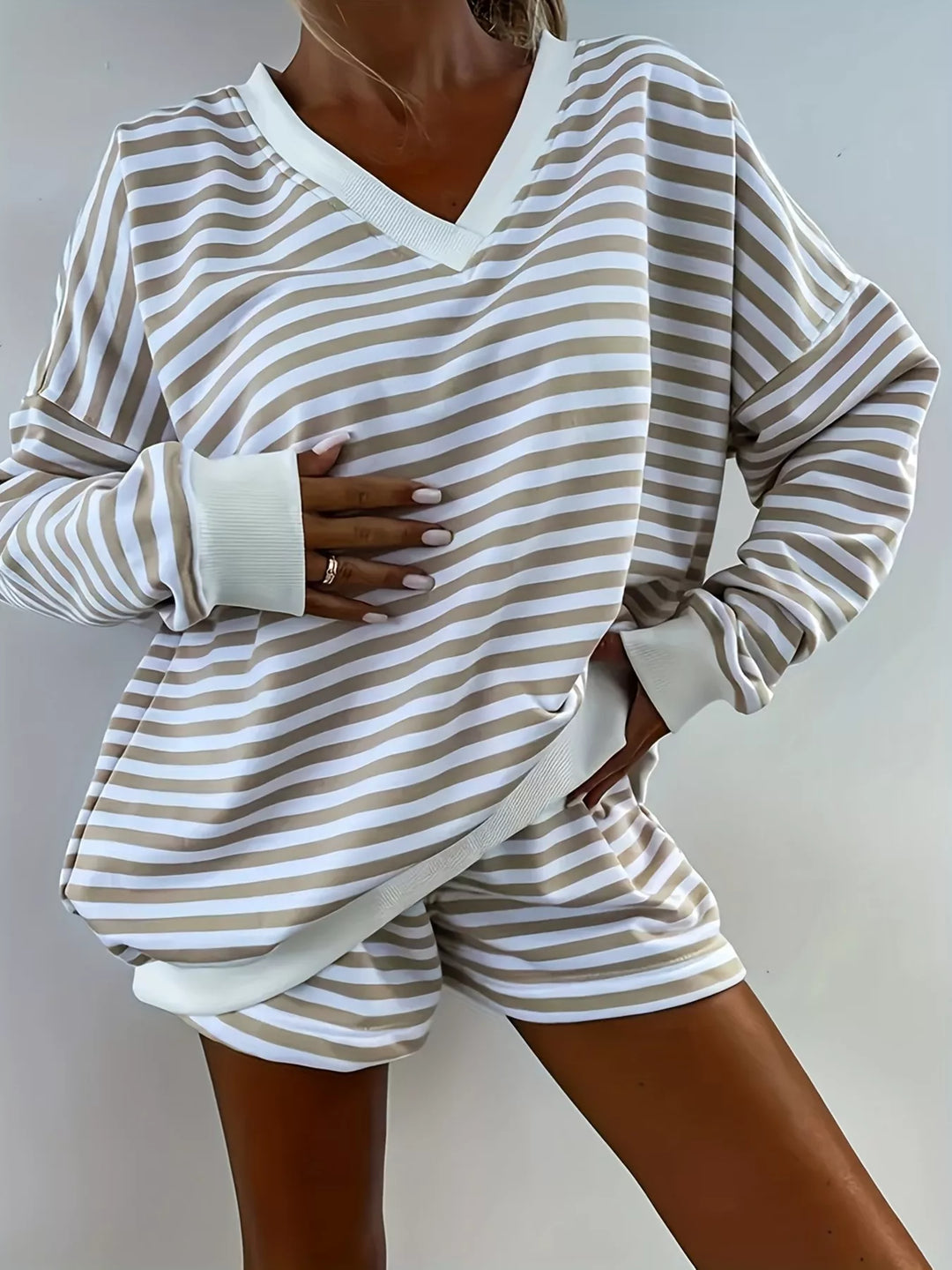 Laura | Striped Lounge Set