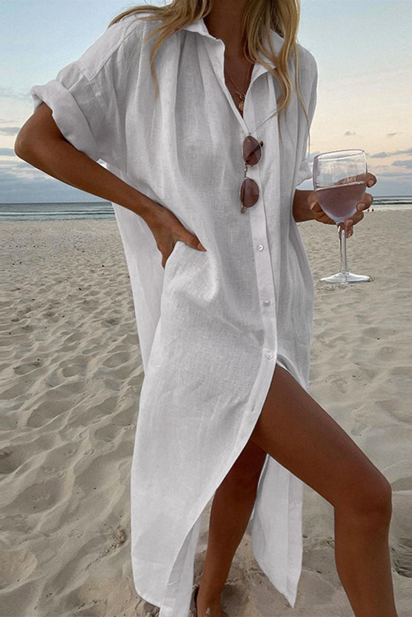 Soléa | Linen Shirt Dress