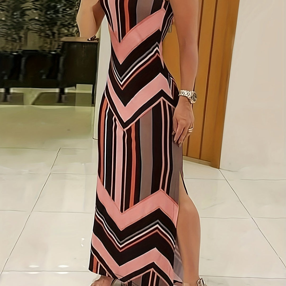 Tessa | Geometric Maxi Dress