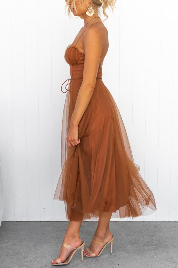 Alina | Tulle Midi Dress